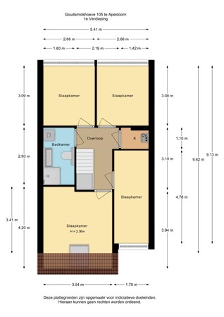 Floorplan - Goudsmidshoeve 105, 7326 RB Apeldoorn